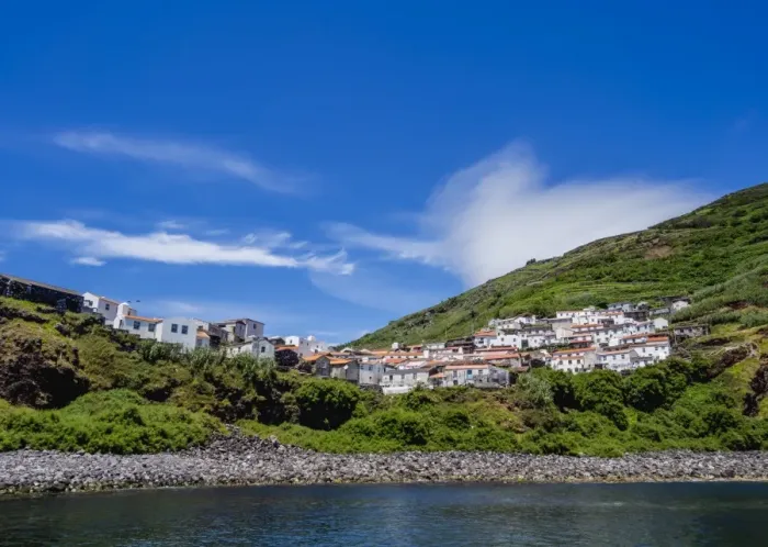 Framed Print : View of the Vila do Corvo, Corvo, Azores, Portugal, Atlantic, Europe Framed Print : View of the Vila do Corvo, Corvo, Azores, Portugal, Atlantic, Europe