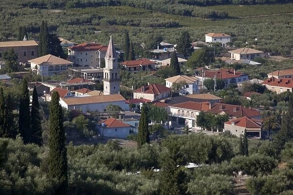 View of village, Keri Peninsula, Zakynthos, Ionian Islands, Greek Islands, Greece, Europe
