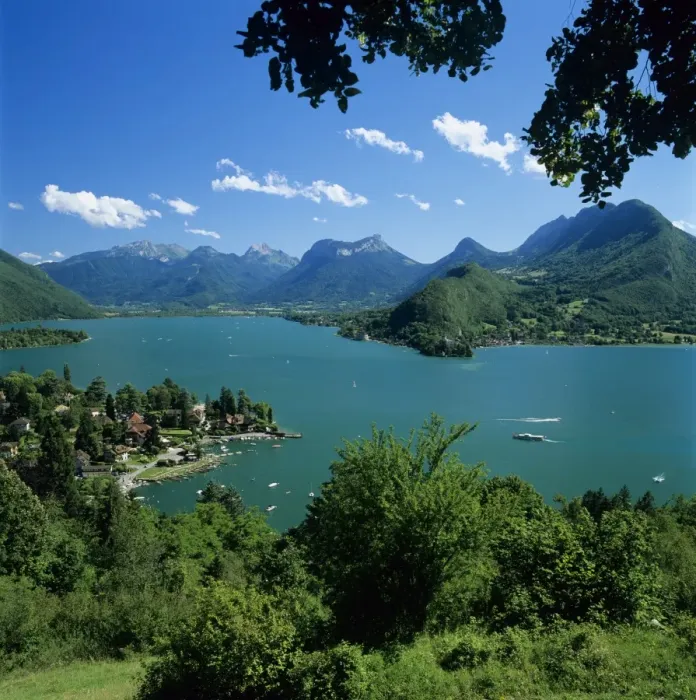 Framed Print : View over village and Lake Annecy, Talloires, Lake Annecy, Rhone Alpes, France, Europe Framed Print : View over village and Lake Annecy, Talloires, Lake Annecy, Rhone Alpes, France, Europe