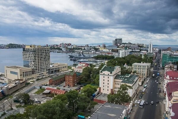 View over Vladivostok, Russia, Eurasia