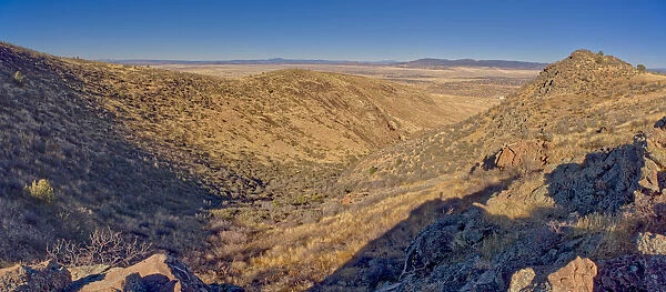 View of the volcanic crater of Glassford Hill in Prescott Valley, Arizona, United States of America, North America