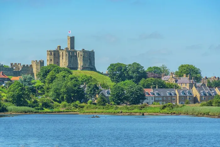 Framed Print : View of Warkworth Castle and River Coquet, Warkworth, Northumberland, England, United Kingdom, Europe Framed Print : View of Warkworth Castle and River Coquet, Warkworth, Northumberland, England, United Kingdom, Europe