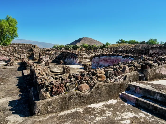 Framed Print : View over West Plaza towards the Pyramid of the Sun, Teotihuacan, Mexico State, Mexico Framed Print : View over West Plaza towards the Pyramid of the Sun, Teotihuacan, Mexico State, Mexico