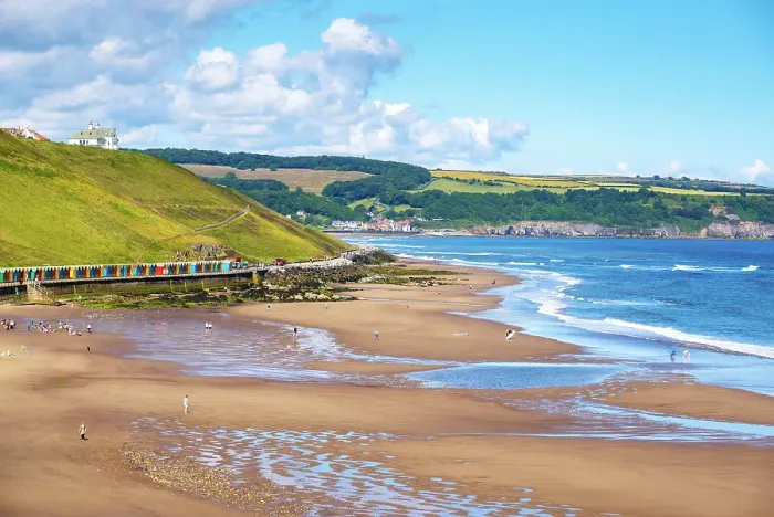 Framed Print : View over Whitby Sands (West Cliff) beach, Whitby, North Yorkshire, England, United Kingdom Framed Print : View over Whitby Sands (West Cliff) beach, Whitby, North Yorkshire, England, United Kingdom