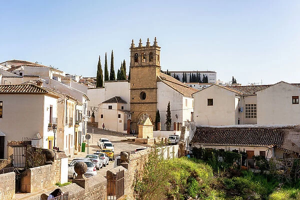 View of white village, Ronda, Pueblos Blancos, Andalusia, Spain, Europe