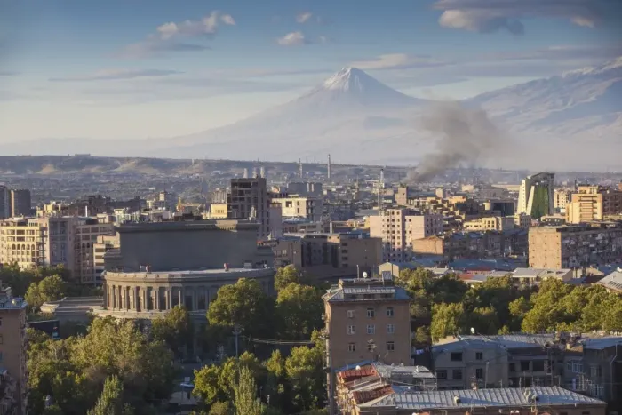 Framed Print : View of Yerevan and Mount Ararat from Cascade, Yerevan, Armenia, Central Asia, Asia Framed Print : View of Yerevan and Mount Ararat from Cascade, Yerevan, Armenia, Central Asia, Asia