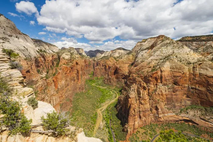 Framed Print : View down Zion Canyon from Angels Landing, Zion National Park, Utah, United States Framed Print : View down Zion Canyon from Angels Landing, Zion National Park, Utah, United States