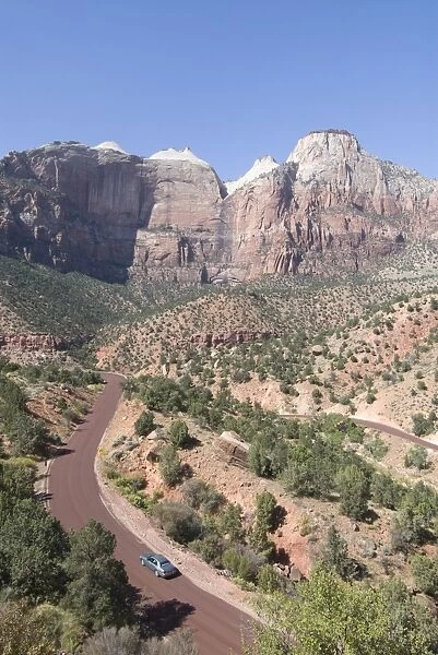 View from the Zion to Mount Carmel Highway, Zion National Park, Utah, United States of America