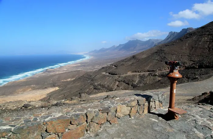 Framed Print : Viewpoint to Cofete beach Atlantic Ocean coast, Jandia peninsula, Fuerteventura, Canary Islands, Spain, Atlantic, Europe Framed Print : Viewpoint to Cofete beach Atlantic Ocean coast, Jandia peninsula, Fuerteventura, Canary Islands, Spain, Atlantic, Europe
