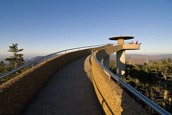 Viewpoint on top of the Great Smoky Mountains National Park, UNESCO World Heritage Site