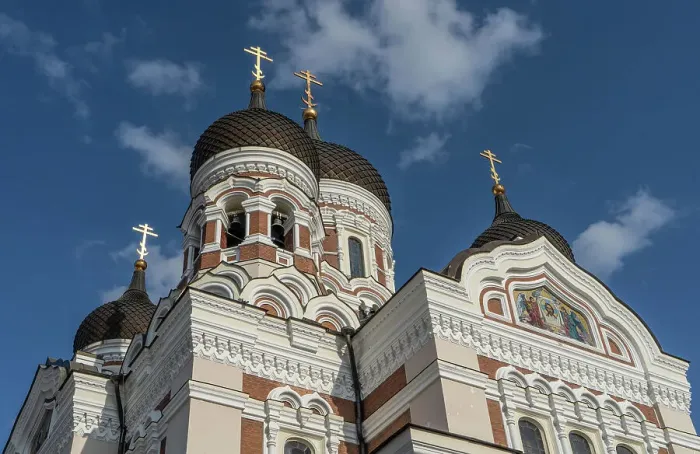 Framed Print : Views of Alexander Nevsky Cathedral, UNESCO World Heritage Site, Tallinn, Estonia, Europe