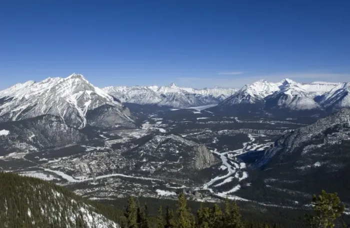 Framed Print : Views of Banff and the Bow Valley surrounded by the Rocky Mountains from the top of Sulphur Mountain, Banff National Park, UNESCO World Heritage Site, Alberta, Canada Framed Print : Views of Banff and the Bow Valley surrounded by the Rocky Mountains from the top of Sulphur Mountain, Banff National Park, UNESCO World Heritage Site, Alberta, Canada