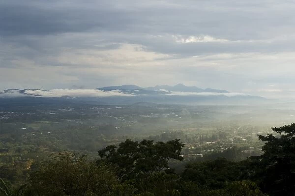 Views over the central valley near San Jose, Costa Rica, Central America