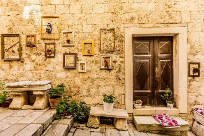 Framed Print : Views of Korcula Island, Croatia, Europe Framed Print : Views of Korcula Island, Croatia, Europe