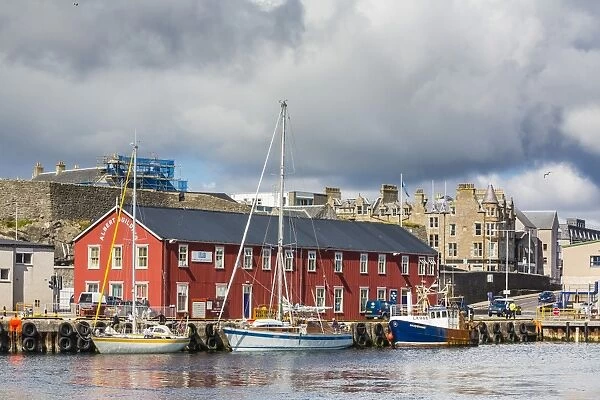 Views of the port city of Lerwick, Shetland Islands, Scotland, United Kingdom, Europe