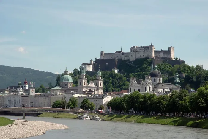 Framed Print : Views with Salzach River, Salzburg, Austria, Europe Framed Print : Views with Salzach River, Salzburg, Austria, Europe