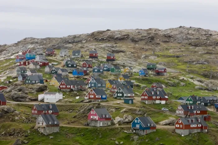 Framed Print : Village of Ammassalik, Greenland, Arctic, Polar Regions Framed Print : Village of Ammassalik, Greenland, Arctic, Polar Regions