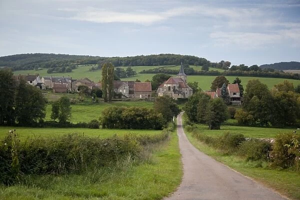 Village of Bazoches, Burgundy, France, Europe