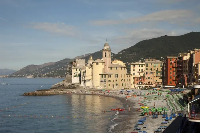Framed Print : The village of Camogli, Liguria, Italy, Europe