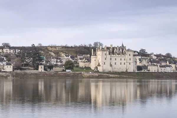 The village and Chateau of Montsoreau, UNESCO World Heritage Site, Loire Valley, Maine et Loire