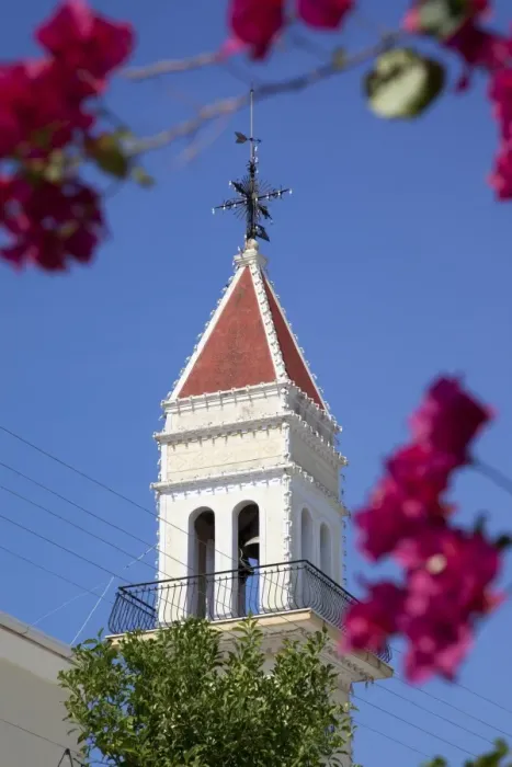 Framed Print : Village church belltower near Vanato, Zakynthos, Ionian Islands, Greek Islands Framed Print : Village church belltower near Vanato, Zakynthos, Ionian Islands, Greek Islands