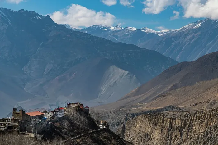 Framed Print : Village on an edge, Muktinath valley, Kingdom of Mustang, Himalayas, Nepal, Asia Framed Print : Village on an edge, Muktinath valley, Kingdom of Mustang, Himalayas, Nepal, Asia