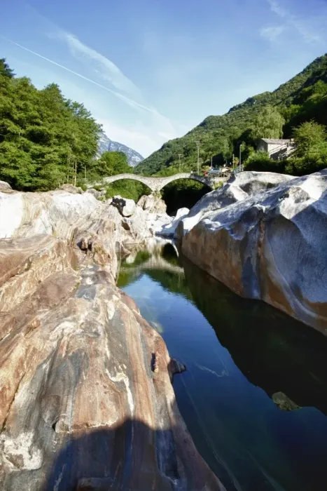 Framed Print : The village of Lavertezzo on Verzasca River, Canton Tessin, Switzerland, Europe Framed Print : The village of Lavertezzo on Verzasca River, Canton Tessin, Switzerland, Europe