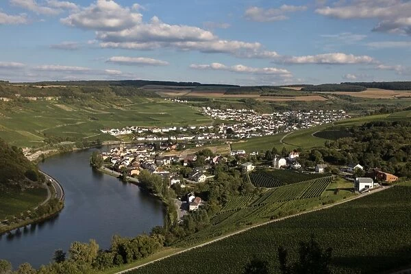 Village of Machtum, Mosel Valley, Luxembourg, Europe