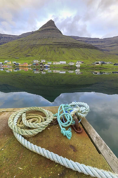 Village of Norddepil, Bordoy island, Faroe Islands, Denmark, Europe