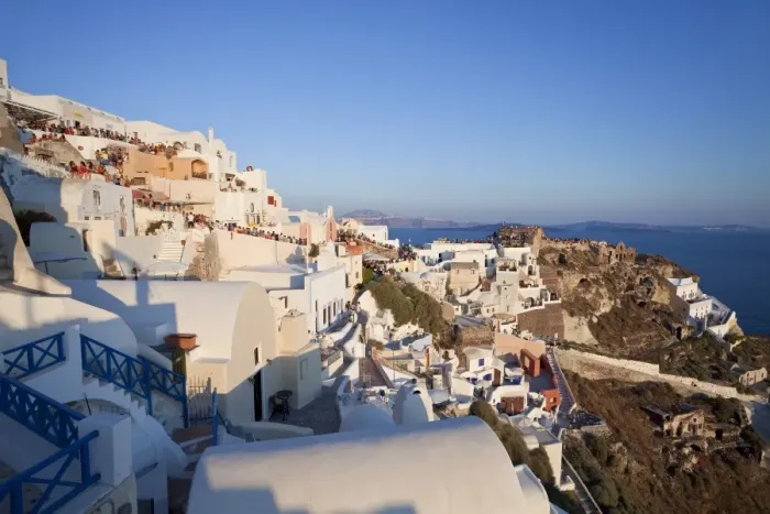 Framed Print : Village of Oia (La), Santorini (Thira), Cyclades Islands, Aegean Sea, Greek Islands Framed Print : Village of Oia (La), Santorini (Thira), Cyclades Islands, Aegean Sea, Greek Islands