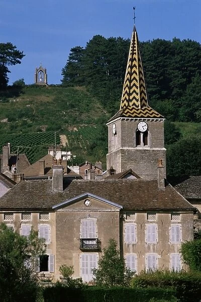 Village of Pernand Vergelesses, Burgundy, France, Europe