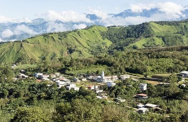 Village of Salati on Zaruma to El Cisne road, in southern highlands, Ecuador, South
