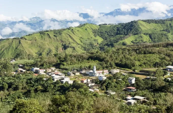 Framed Print : Village of Salati on Zaruma to El Cisne road, in southern highlands, Ecuador, South Framed Print : Village of Salati on Zaruma to El Cisne road, in southern highlands, Ecuador, South