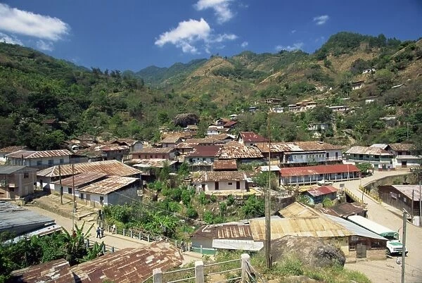 The village of San Juancito in the highlands near La