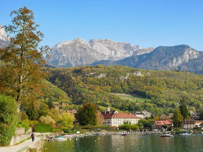 Framed Print : The village of Talloires on Lake Annecy, Haute-Savoie, France, Europe Framed Print : The village of Talloires on Lake Annecy, Haute-Savoie, France, Europe
