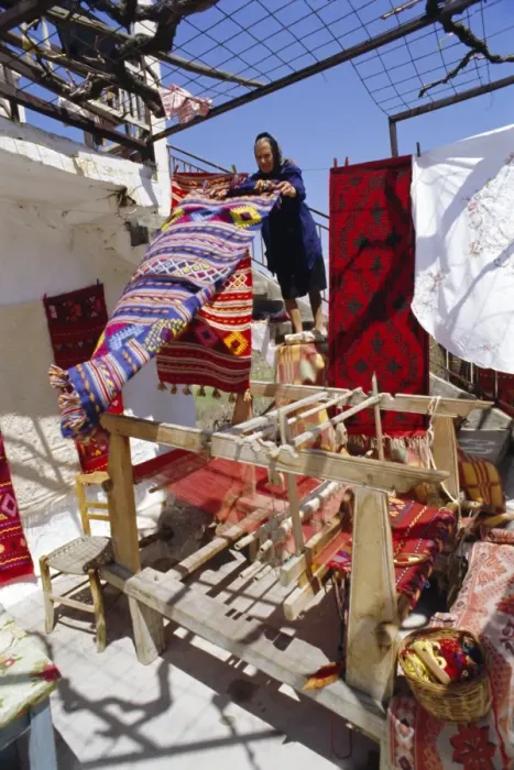 Framed Print : Village weaver near Lasithi Plateau Framed Print : Village weaver near Lasithi Plateau