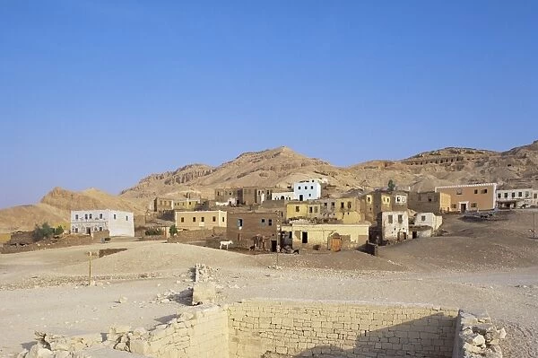 Village in western Thebes, Egypt, North Africa, Africa