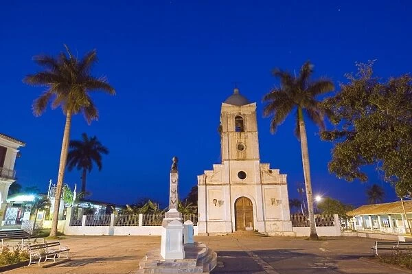 Vinales Church in the town square, UNESCO World Heritage Site, Vinales Valley