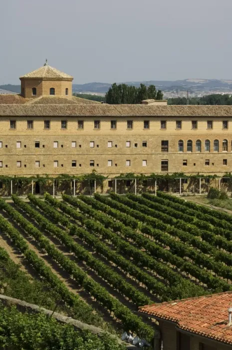 Framed Print : Vineyard and monastery Framed Print : Vineyard and monastery