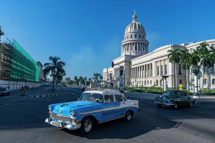 Framed Print : Vintage car in front of the Theatre of Havana, Havana, Cuba, West Indies, Central America Framed Print : Vintage car in front of the Theatre of Havana, Havana, Cuba, West Indies, Central America