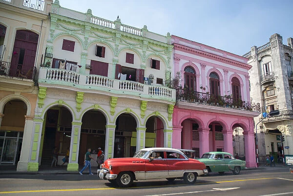 Vintage Cars, Havana, Cuba, West Indies, Central America
