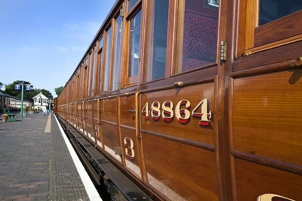 Vintage LNER rolling stock on the Poppy Line, North Norfolk Railway, at Sheringham, Norfolk, England, United Kingdom, Europe