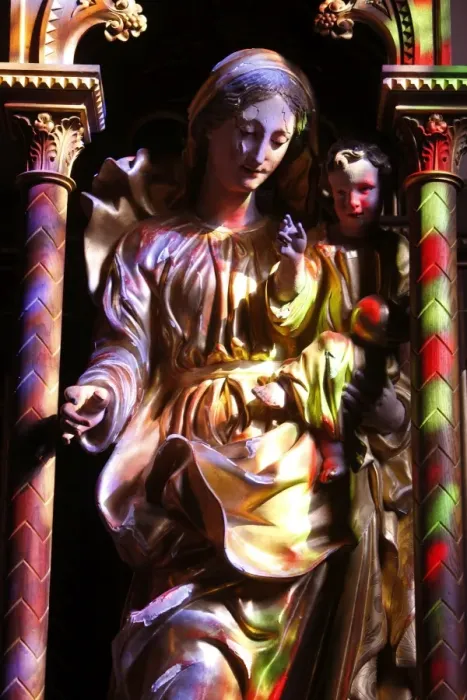 Framed Print : Virgin and Child, Abondance Abbey church, Abondance, Haute Savoie, France, Europe Framed Print : Virgin and Child, Abondance Abbey church, Abondance, Haute Savoie, France, Europe