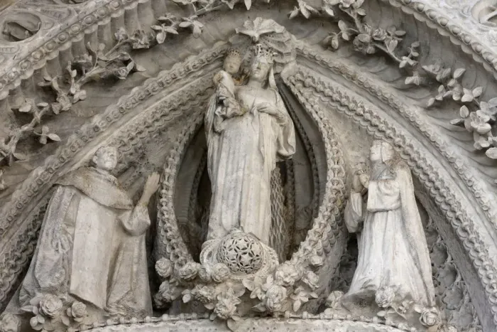 Framed Print : Virgin and Child flanked by her parents Ann and Joachim, Rosary Chapel Framed Print : Virgin and Child flanked by her parents Ann and Joachim, Rosary Chapel