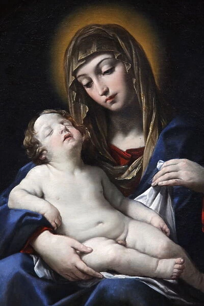 Virgin with child by Francesco Gessi, painted 1624, Paris, France, Europe