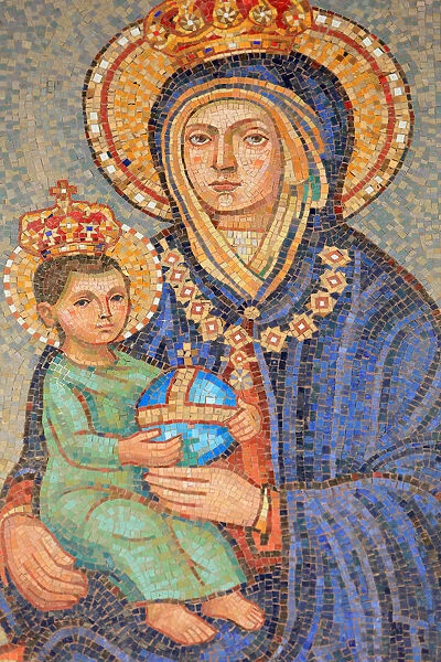 Virgin and child, Malta, Basilica of the Annunciation, Nazareth, Israel, Middle East