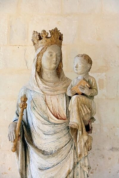 Virgin and Child in Notre Dame du Bec Benedictine Abbey, Le Bec Hellouin
