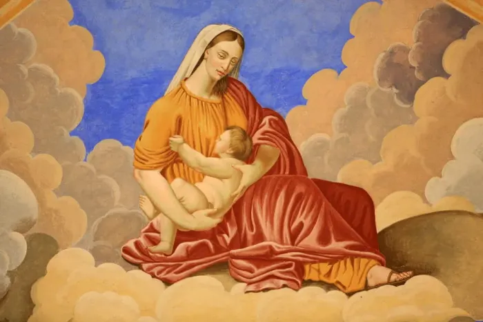 Framed Print : Virgin and Child, St. Nicolas de Veroce church, Haute Savoie, France, Europe Framed Print : Virgin and Child, St. Nicolas de Veroce church, Haute Savoie, France, Europe