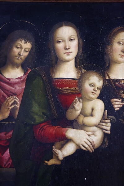Virgin with child surrounded by St. John the baptist and St