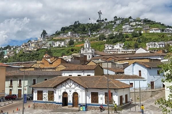 Virgin Mary de Quito Statue, El Panecillo hill, Quito, Pichincha Province, Ecuador, South America